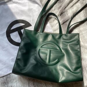 Telfar Dark Green Medium Shopping Shopper With Dust Bag Excellent Condition! :)